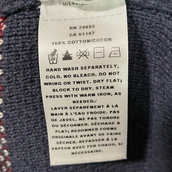 Pendleton Highland Aztec Shawl Collar Cardigan Sweater 100% Cotton Size XL - Picture 5 of 11